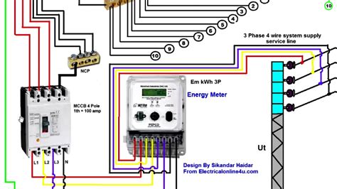 how to wire an electrical meter box|meter to panel wiring diagram.